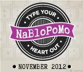 NaBloPoMo 2012 Badge