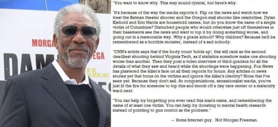 Morgan Freeman Fraud Sample