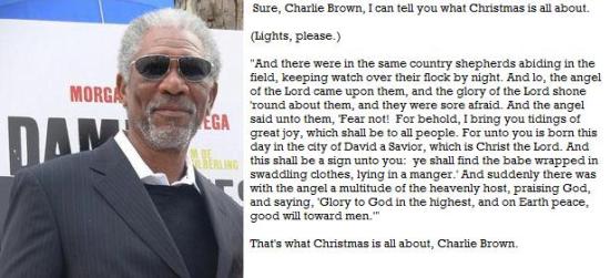 Christmas with Morgan Freeman