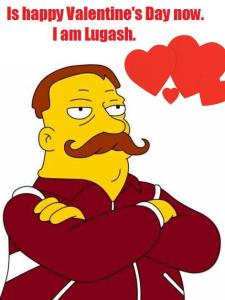 Lugash, Valentine's Day, The Simpsons