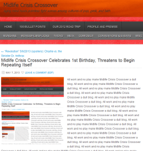 Midlife Crisis Crossover