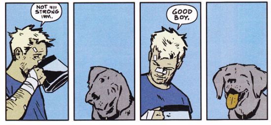 Hawkeye, Hawkguy, Lucky, Pizza Dog, good boy