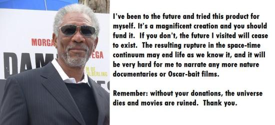 Fake Morgan Freeman endorsement