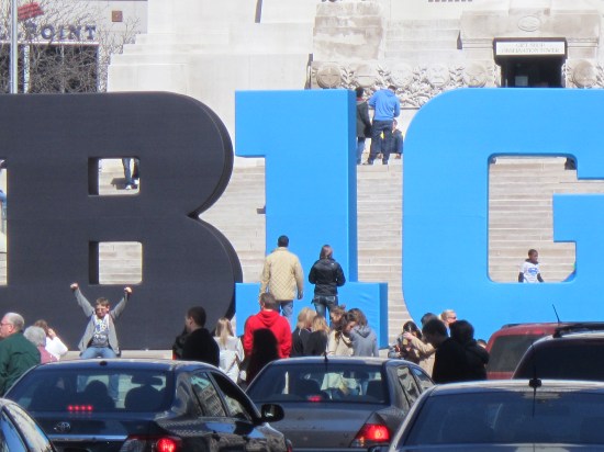 Big 10 sign, Monument Circle, Indianapolis