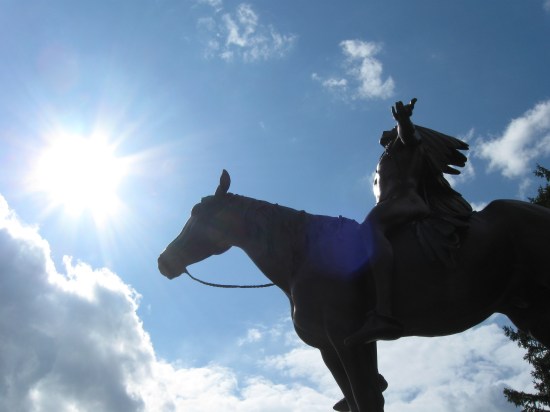 Appeal to the Great Spirit, sunny-side view.