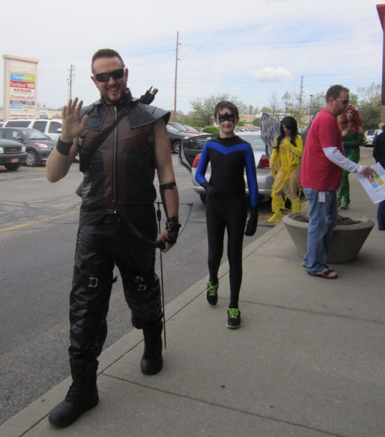 Hawkguy and Nightwing!