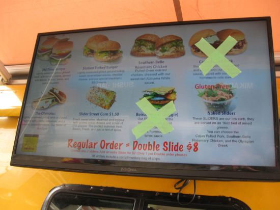 Food truck menu!