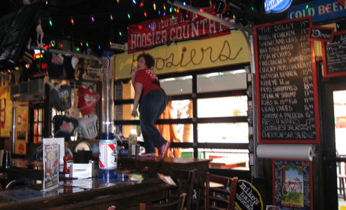 Table Dancing at Dick's!