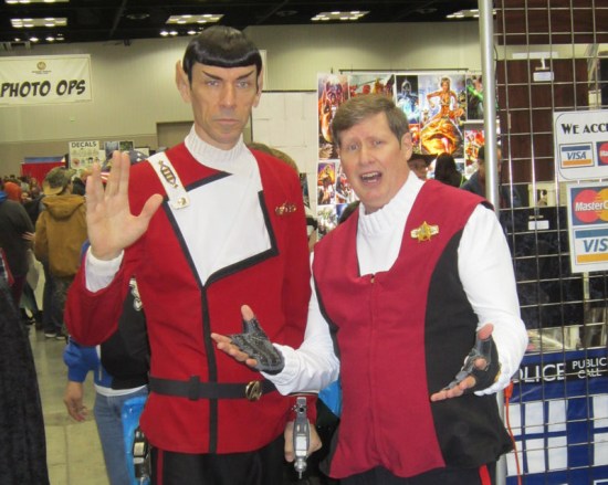 Spock and Kirk!