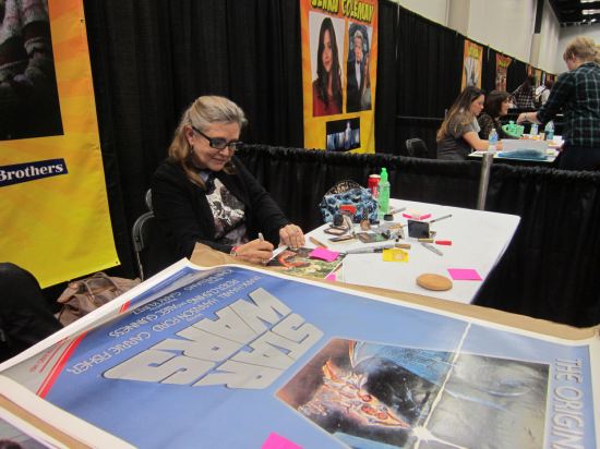 Carrie Fisher Autographing!