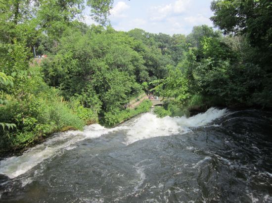 Over Minnehaha Falls!