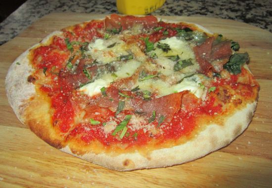 Prosciutto and Goat Cheese Pizza!