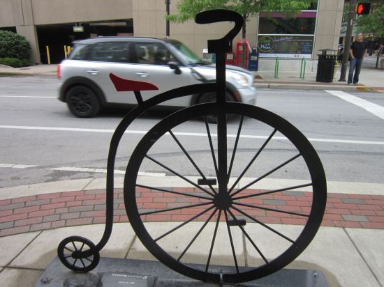 Penny-farthing rack!