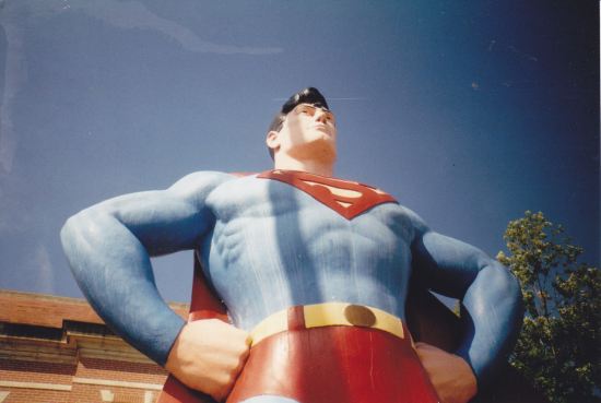 Superman statue!