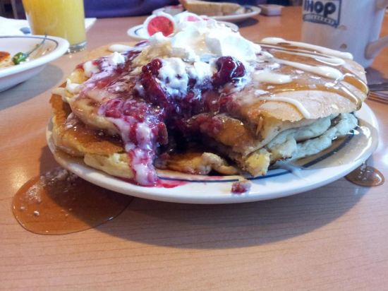 IHOP strawberry banana pancakes!
