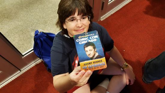 Jeremy Renner VIP Badge!