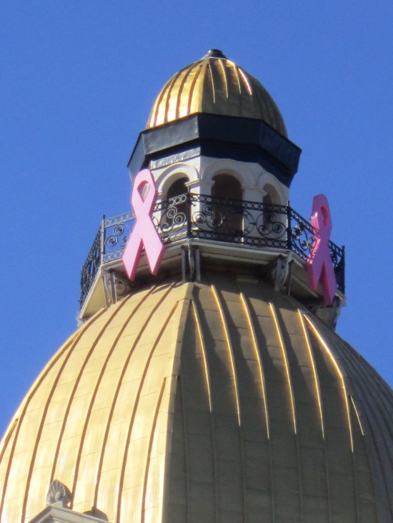 Pink Ribbon Courthouse!