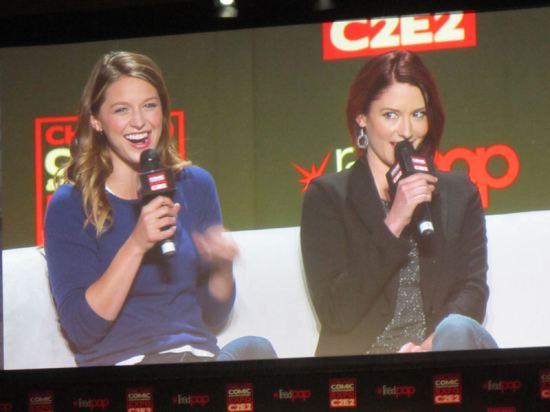 Melissa Benoist and Chyler Leigh!