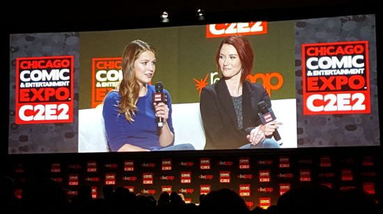 Melissa Benoist and Chyler Leigh!