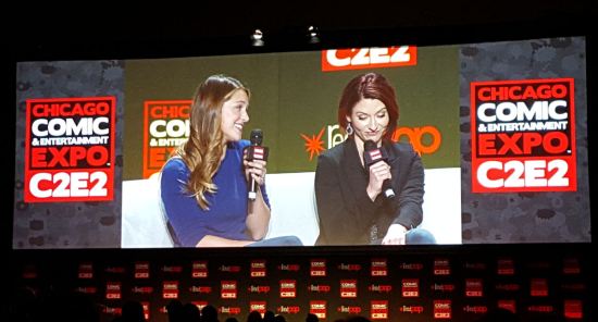 Melissa Benoist and Chyler Leigh!