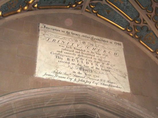 Trinity Church Plaque!