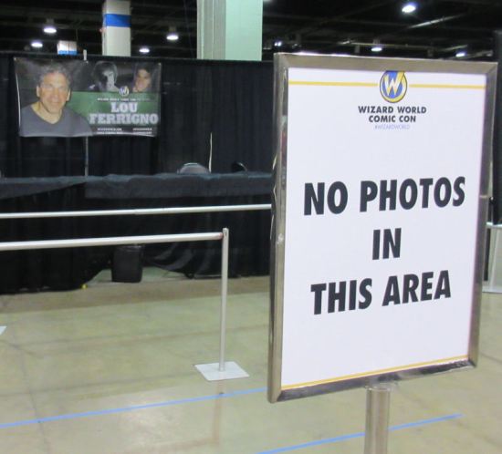 Lou Ferrigno NO PHOTOS.