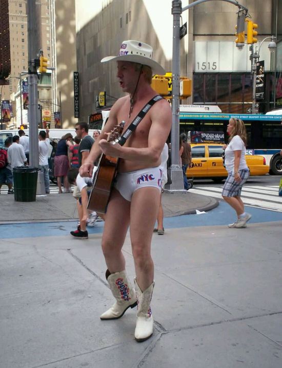 Naked Cowboy!