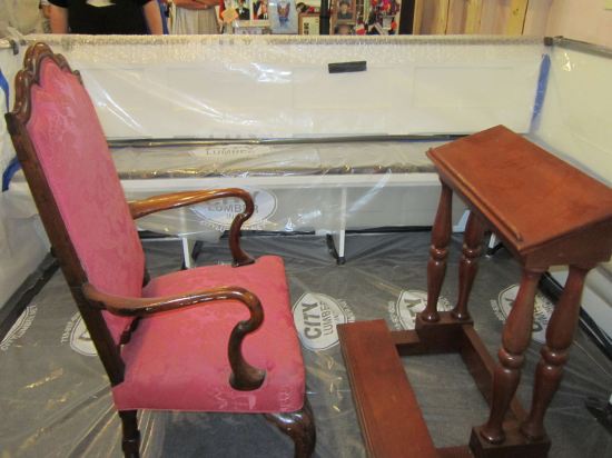 Washington's pew replica.