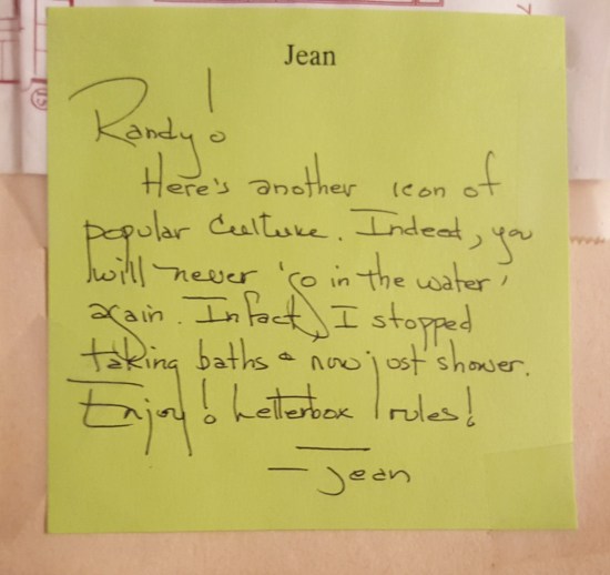 Jean's Post-It!