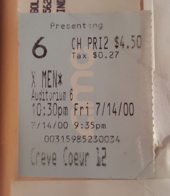 X-Men ticket!