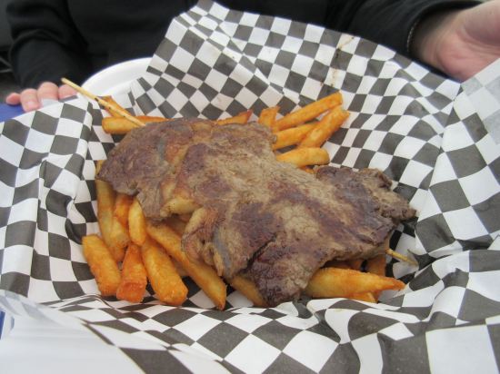 ribeye steak skewer!