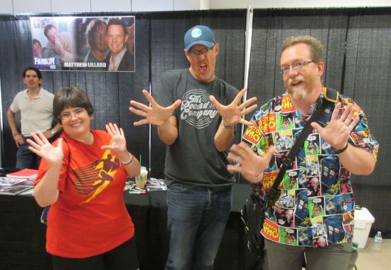 Us doing jazz hands with Matthew Lillard! We're slightly younger in 2017.