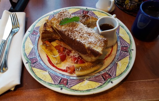 coconut creme stuffed French toast!