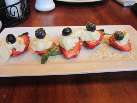 Strawberry cheesecake bites!