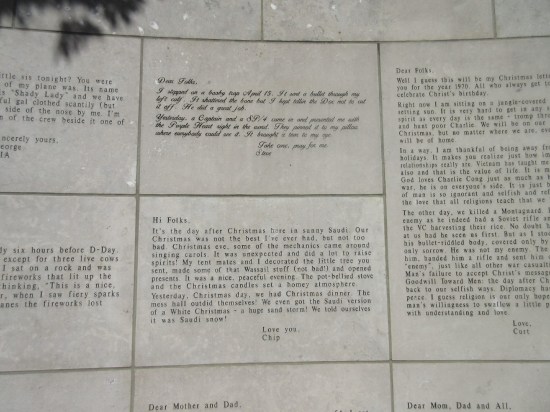 War Memorial Letters.