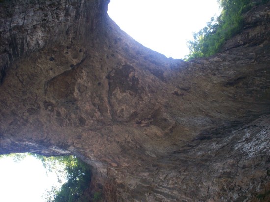 Natural Bridge Underside!