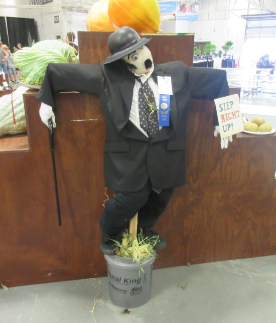Charlie Chaplin scarecrow!
