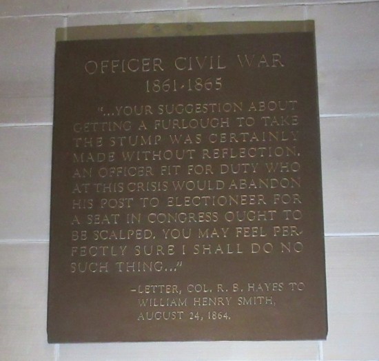 Hayes Civil War quote!