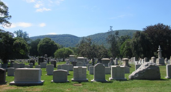 cemetery and mountains!