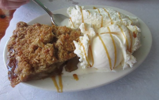 hot apple crisp!