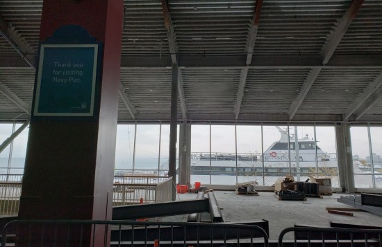 Navy Pier line view!