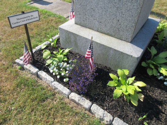 tiny flag and flowers!