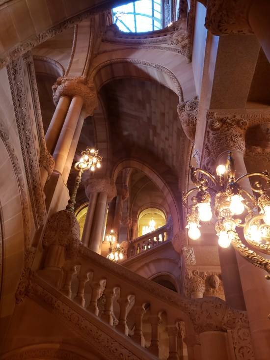 upward to partial skylight!