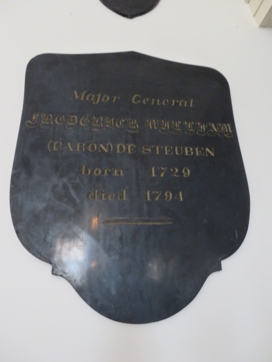 de Steuben plaque!