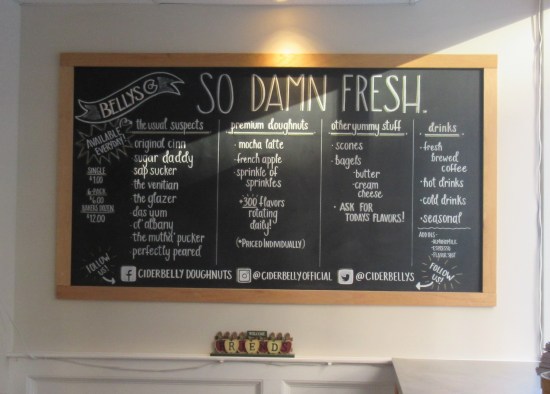 Cider Belly chalkboard!
