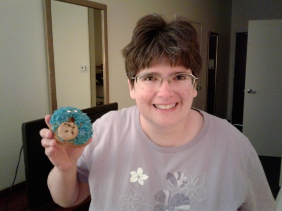 Cookie Monster Donut!