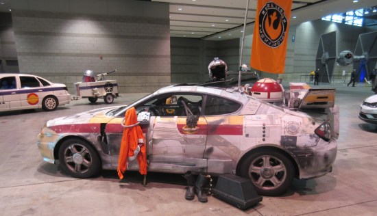 X-Wing battle damage car!