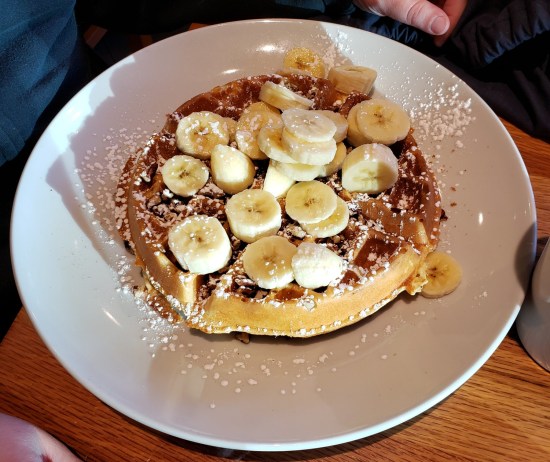 banana pecan waffle!