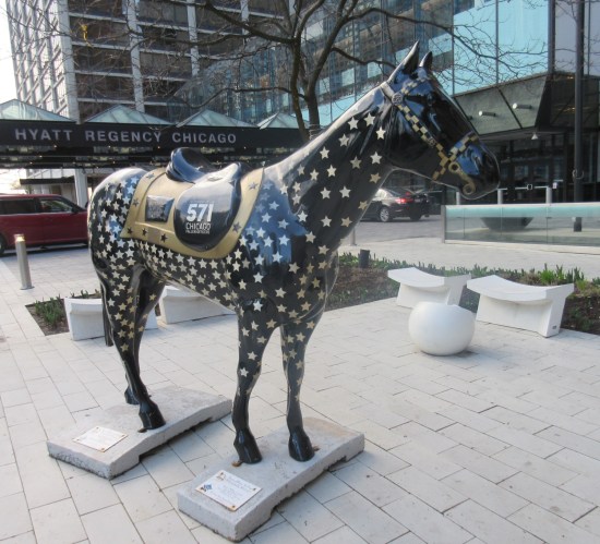 Fallen Officers horse.