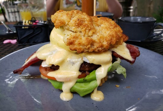 Eggs Benedict Burger!